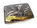 【ネコポス(メール便)対応!】 USA ■NOCONA(ノコナ)■ 「GOD BLESS AMERICA」 イーグル&星条旗 バックル 42mm幅対応 メンズ ...