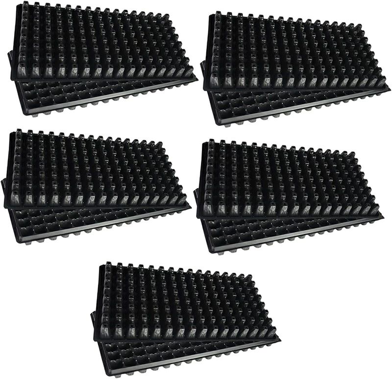 【ポイント 10 倍】苗 栽培 トレイ 10pcs 128穴 ガーデニング 発芽 マルチインサート再利用 苗プラグトレイ 厚みのある