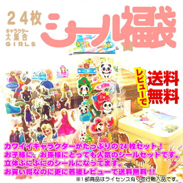 〇 シール福袋　子供に大人気24枚セット！【通常配送送料無料】　☆