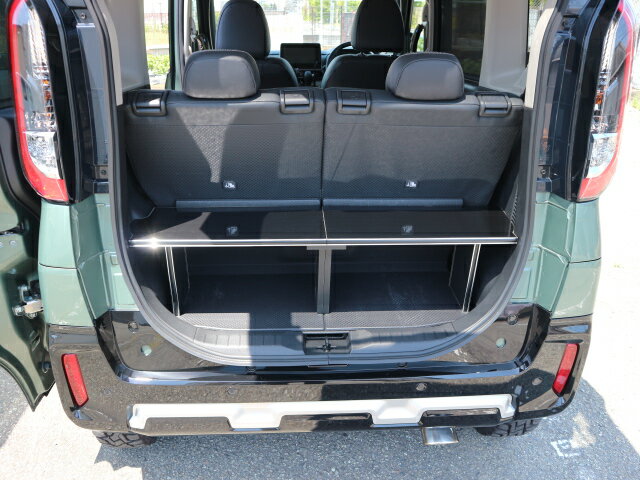 13色から選べる デリカミニ (23/5〜) リアボード　小 カスタム カスタムパーツ 車内収納 高級感 インテリア性 ドリンクホルダー付き 日本製 自社製作 職人仕上げ カーアクセサリー カー用品 車用収納