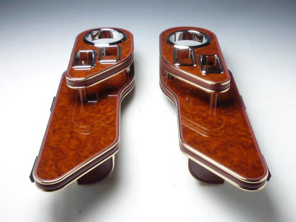 【全品20％OFFクーポン配布中】JC1/2ライフ サイドテーブル 運転席側、助手席側セット【送料無料】 カスタム カスタムパーツ 車内収納 高級感 インテリア性 ドリンクホルダー付き 日本製 自社製作 職人仕上げ カーアクセサリー カー用品 車用収納