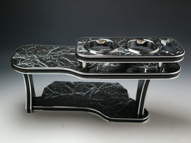 【売り切り! お買い得】バモス後期(01/9〜) フロントテーブル コロラド BKxシルバー 携帯右 カスタム ..