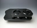 【売り切り お買い得】N BOX JF3(17/9~) フロントテーブル ブラック オールブラック(カップ2仕様) カスタム カスタムパーツ 車内収納 高級感 インテリア性 ドリンクホルダー付き 日本製 自社製作 職人仕上げ カーアクセサリー カー用品 車用収納