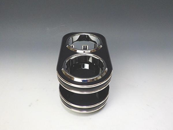 【売り切り お買い得】700系アトレー（21/12〜） シフト横カップホルダーA型（カップ2仕様） ブラック　BKxシルバー