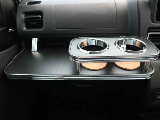 【売り切り お買い得】S500ハイゼットトラック後期（21/12〜）フロントテーブル　レザーブラック　BKx..