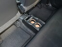 【売り切り! お買い得】LA350/360(17/5~)ミライース セカンドカップホルダー レザーブラック BKxシルバー カスタム カスタムパーツ 車内収納 高級感 インテリア性 ドリンクホルダー付き 日本製 自社製作 職人仕上げ カーアクセサリー カー用品 車用収納