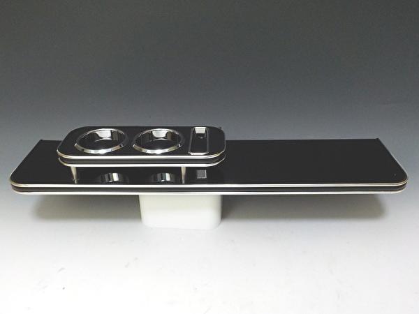 【全品P10倍 10/18 23:59まで】【売り切り! お買い得】160系プロボックス(14/9〜)　フロントテーブル 　ブラック　BKxシルバー　携帯右　大