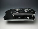【売り切り お買い得】N BOX JF3(17/9~) フロントテーブル ブラック BKxシルバー カスタム カスタムパーツ 車内収納 高級感 インテリア性 ドリンクホルダー付き 日本製 自社製作 職人仕上げ カーアクセサリー カー用品 車用収納