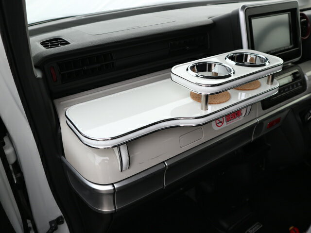 【売り切り お買い得】MK53Sスペーシア（17/12〜）　フロントテーブル&シフトノブ横カップホルダー、サ..