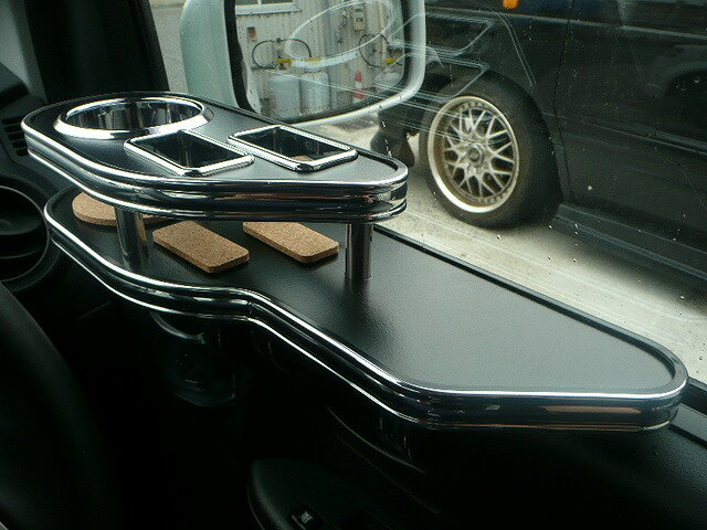 【期間限定20％OFF】H82 ekスポーツ サイドテーブル運転席側 カスタム カスタムパーツ 車内収納 高級感 インテリア性 ドリンクホルダー付き 日本製 自社製作 職人仕上げ カーアクセサリー カー用品 車用収納