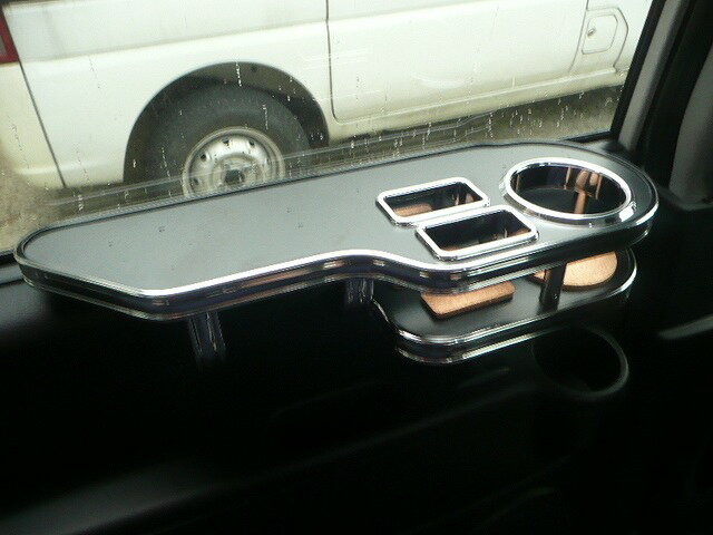 【全品10％OFFクーポン配布中】H82 ekスポーツサイドテーブル セカンド左側 カスタム カスタムパーツ 車内収納 高級感 インテリア性 ドリンクホルダー付き 日本製 自社製作 職人仕上げ カーアクセサリー カー用品 車用収納