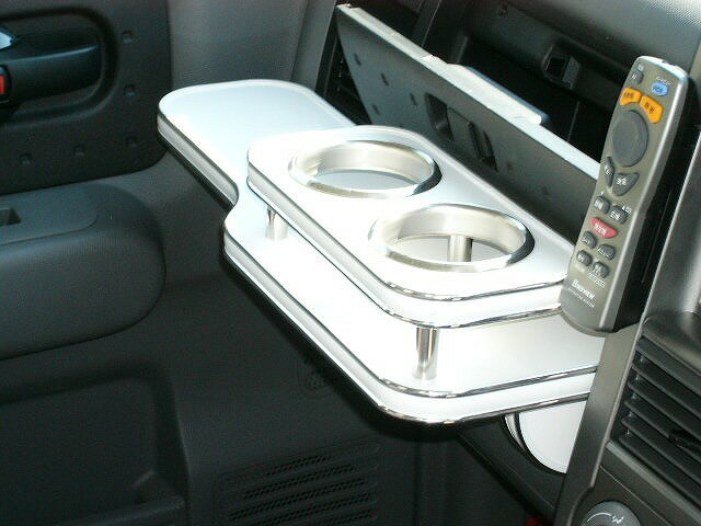 Z11キューブ(02/10〜）フロントテーブル カスタム カスタムパーツ 車内収納 高級感 インテリア性 ドリンクホルダー付き 日本製 自社製作 職人仕上げ カーアクセサリー カー用品 車用収納