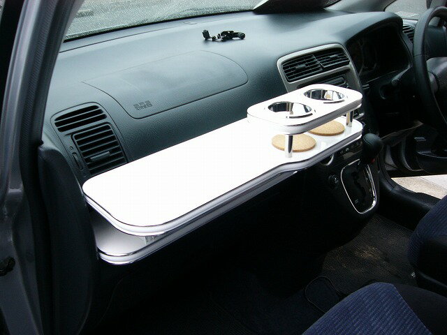ストリーム(00/10〜)フロントテーブル カスタム カスタムパーツ 車内収納 高級感 インテリア性 ドリン..