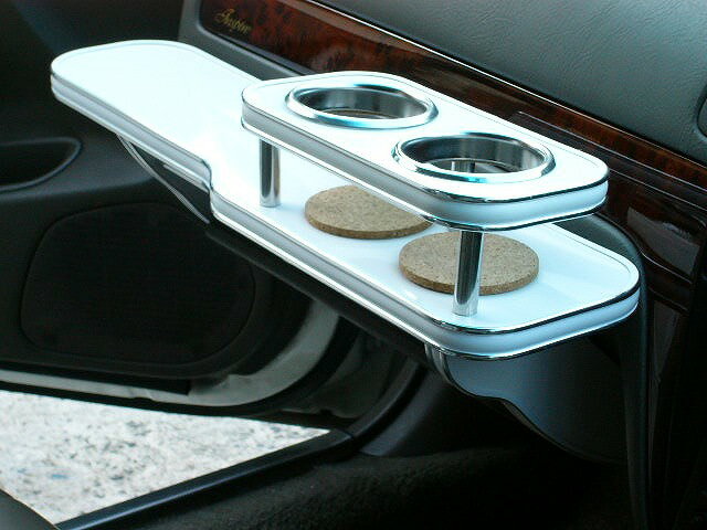 セイバーMC後(96/11〜)フロントテーブル カスタム カスタムパーツ 車内収納 高級感 インテリア性 ドリンクホルダー付き 日本製 自社製作 職人仕上げ カーアクセサリー カー用品 車用収納