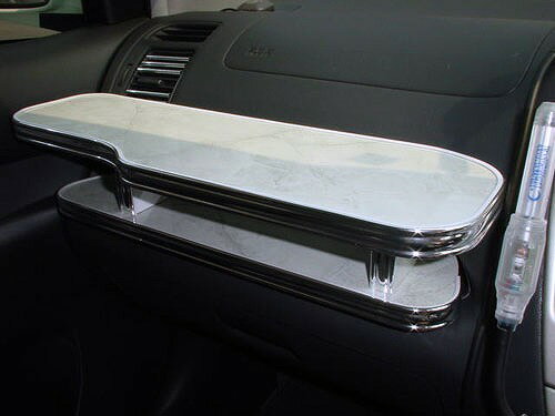 【期間限定20％OFF】シビックMC後(00/9〜)フロントテーブル カスタム カスタムパーツ 車内収納 高級感 インテリア性 ドリンクホルダー付き 日本製 自社製作 職人仕上げ カーアクセサリー カー用品 車用収納