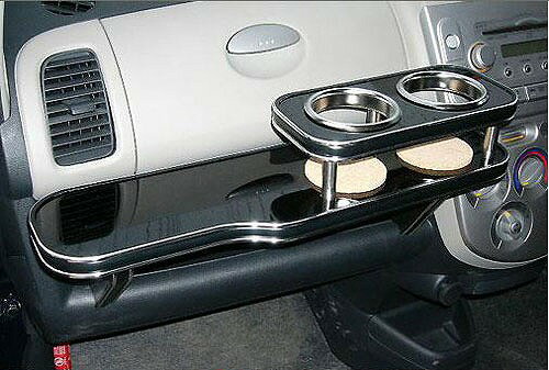 【期間限定20％OFF】JB5-8ライフ(03/09〜)フロントテーブル カスタム カスタムパーツ 車内収納 高級感 インテリア性 ドリンクホルダー付き 日本製 自社製作 職人仕上げ カーアクセサリー カー用品 車用収納