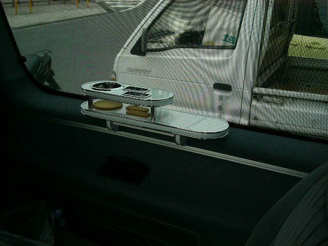 【期間限定20％OFF】グランビアサイドテーブル セカンド右側 カスタム カスタムパーツ 車内収納 高級感 インテリア性 ドリンクホルダー付き 日本製 自社製作 職人仕上げ カーアクセサリー カー用品 車用収納