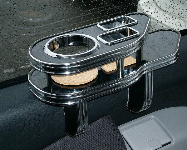 【期間限定20％OFF】デリカスペースギア サイドテーブルサード右側 カスタム カスタムパーツ 車内収納 高級感 インテリア性 ドリンクホルダー付き 日本製 自社製作 職人仕上げ カーアクセサリー カー用品 車用収納