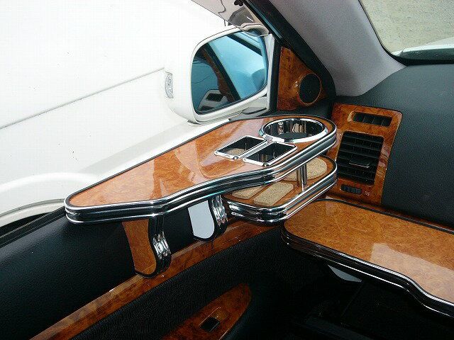 【期間限定20％OFF】マーク2ブリット サイドテーブル助手席側 カスタム カスタムパーツ 車内収納 高級感 インテリア性 ドリンクホルダー付き 日本製 自社製作 職人仕上げ カーアクセサリー カー用品 車用収納