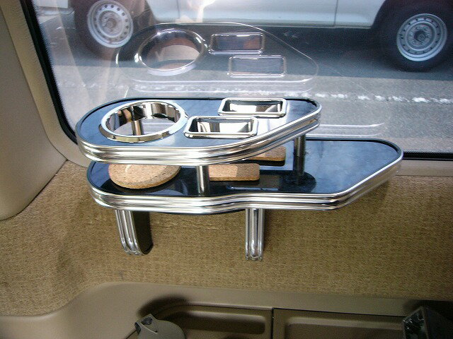 【期間限定20％OFF】ステップワゴンスパーダ サイドテーブルセカンド右側 カスタム カスタムパーツ 車内収納 高級感 インテリア性 ドリンクホルダー付き 日本製 自社製作 職人仕上げ カーアクセサリー カー用品 車用収納