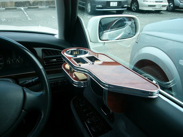 HEセンティアサイドテーブル 運転席側 カスタム カスタムパーツ 車内収納 高級感 インテリア性 ドリンクホルダー付き 日本製 自社製作 職人仕上げ カーアクセサリー カー用品 車用収納