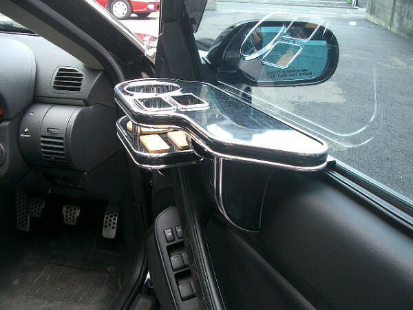 【選べる22色！】 V35スカイラインサイドテーブル 運転席側 カスタム カスタムパーツ 車内収納 高級感 インテリア性 ドリンクホルダー付き 日本製 自社製作 職人仕上げ カーアクセサリー カー用品 車用収納