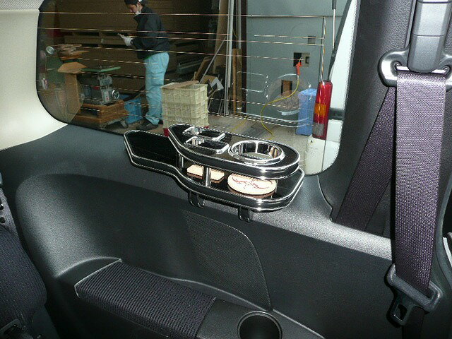 U31プレサージュ後期サイドテーブル サード左側 カスタム カスタムパーツ 車内収納 高級感 インテリア性 ドリンクホルダー付き 日本製 自社製作 職人仕上げ カーアクセサリー カー用品 車用収納