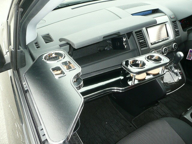 LY系MPV(06/2〜) サイドテーブル助手席側 カスタム カスタムパーツ 車内収納 高級感 インテリア性 ドリ..