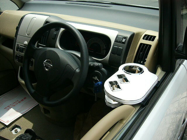 ランディー(07/1〜)サイドテーブル運転席側 カスタム カスタムパーツ 車内収納 高級感 インテリア性 ドリンクホルダー付き 日本製 自社製作 職人仕上げ カーアクセサリー カー用品 車用収納