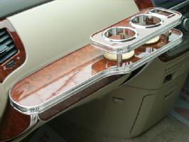 22色から選べる イプサムMC後(03年〜)フロントテーブル カップ2個仕様 カスタム カスタムパーツ 車内収納 高級感 インテリア性 ドリンクホルダー 日本製 自社製作 職人仕上げ カー用品