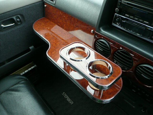 10%OFFクーポン配布中！ 22色から選べる S-MX(96/11〜)フロントテーブル カップ2個仕様 カスタム カスタムパーツ 車内収納 高級感 インテリア性 ドリンクホルダー 日本製 自社製作 職人仕上げ カー用品