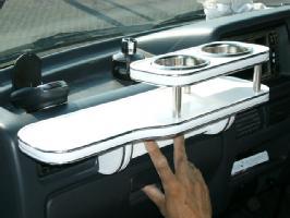 3色から選べる サンバーバンMC後(99/2〜)フロントテーブル カップ2個仕様 カスタム カスタムパーツ 車内収納 高級感 インテリア性 ドリンクホルダー付き 日本製 自社製作 職人仕上げ カーアクセサリー カー用品 車用収納