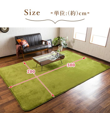 【送料無料】フランネル低反発ラグ200×300cmラグマットカーペット 低反発ウレタン ノンスリップ加工 滑り止め 不織布 ふんわり フランネル 約4畳用 オールシーズン レガート もちもち 縁取り
