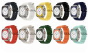 Apple Watch用 バンド 38mm 40mm 41mm 49mm 45mm 44mm 42mm バックル付き ソフト 軽量 スポーツバンド アップルウォッチ用 バンド オーシャンバンド 通気 吸汗 調整可 軟らかい素材 なめらか ラバー ベルト