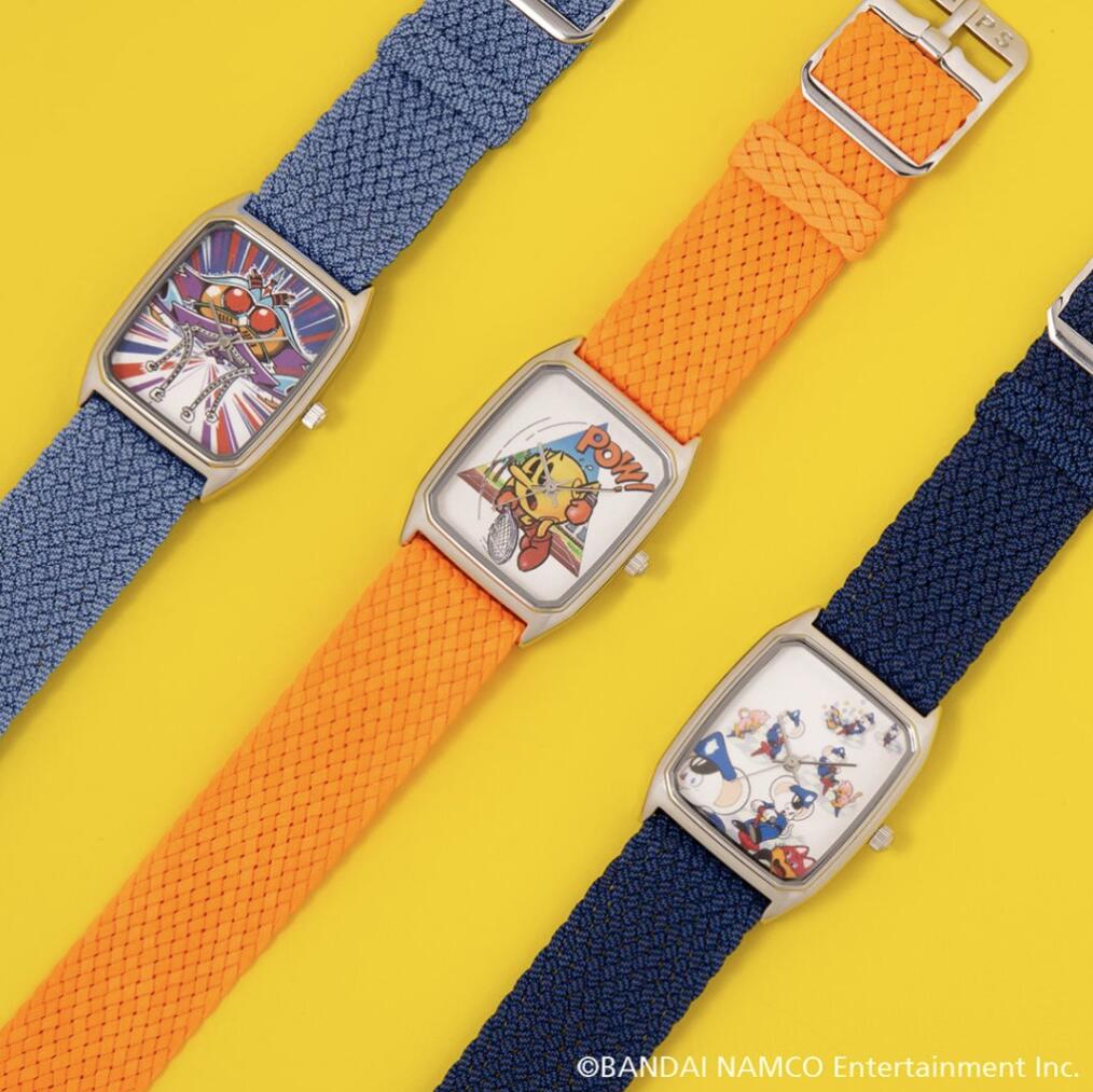 6タイプ [Laps] ラプス 時計 限定品 腕時計 メンズ時計 レディース時計 unisex ラプス と ナムコ ミュージアム パックマン ホッピングマッピー ゼビウス イシターの復活 ギャラガ ナムコスターズ 日本製クォーツ　ユニセックス アート