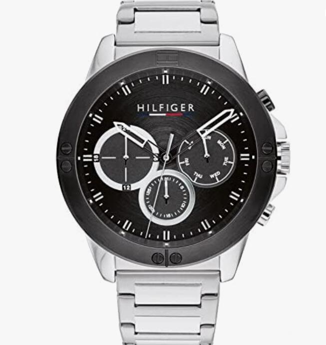 トミーヒルフィガー Tommy Hilfiger Men 039 s Analogue Quartz Watch with Stainless Steel Strap 1791632 並行輸入品