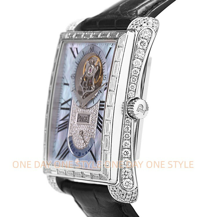 中古 美品 PIAGET Tourbillon ピアジェ エンペラドール トゥールビヨン ダイヤ Emperador 18k White Go..