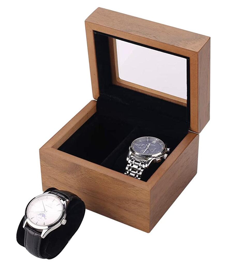 天窓付き Watch 木製腕時計ケース 腕時計収納ケース 高
