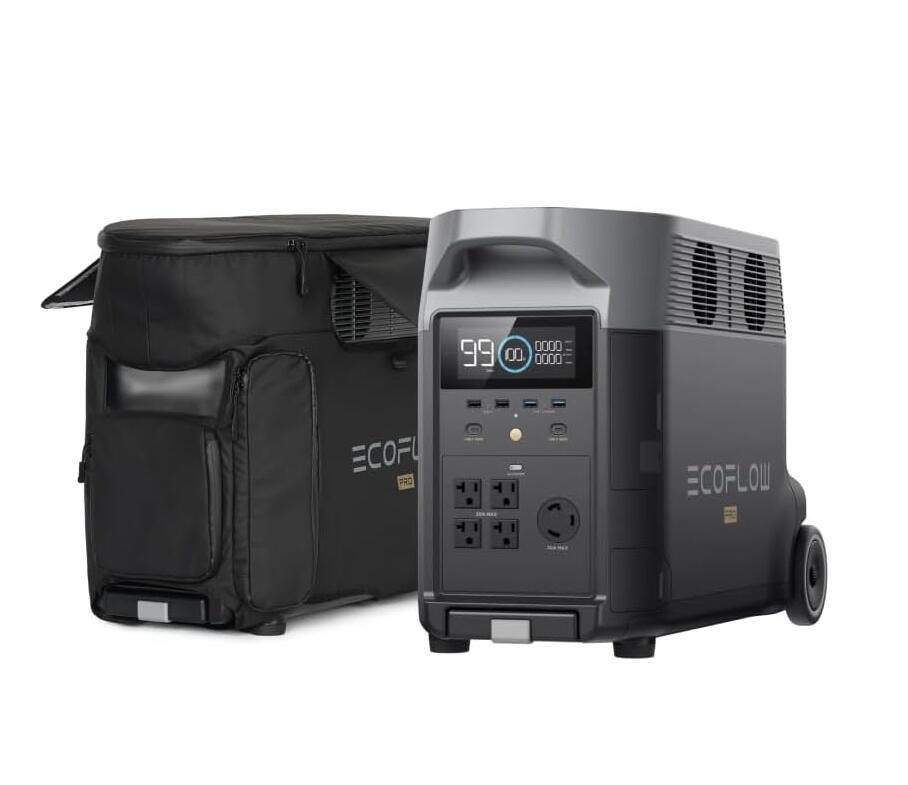 1セット限定価格 EcoFlow DELTA Pro (デルタプロ) 専用カバーセット ポータブル電源 7倍の長寿命 リン酸鉄リチウムイオン電池 充放電サイクル...