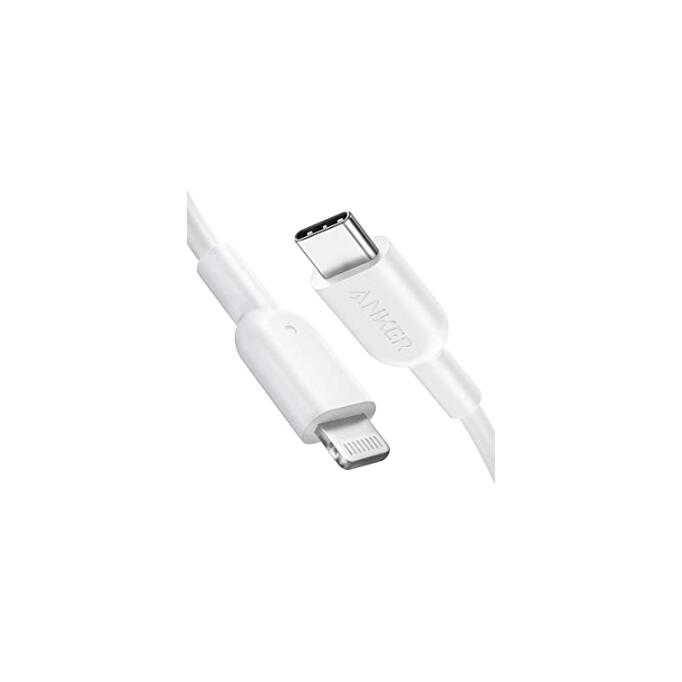 [Anker]アンカー PowerLine II USB-C ＆ ライトニング ケーブル( 3ft／0.9m) シリコン素材採用 Galaxy iPad Pro MacBook Pro/Air 各種対応 ホワイト ブラック