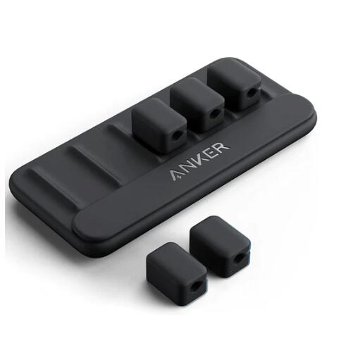 [Anker]アンカー Magnetic Cable Holder マグネット式 ケーブルホルダー ライトニングケーブル USB-C ケーブル Micro USB ケーブル 他対応 ブラック ホワイト ブルー