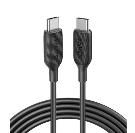 [Anker]アンカーPowerLine III USB-C USB-C 2.0 ケーブル (6ft／1.8m) 超高耐久 60W USB PD対応 MacBook Pro/Air iPad Pro Galaxy 等対応ホワイト ブラック