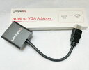 UPGROW HDMI VGA 変換 アダプタ D-SUB HDMI 15ピン 変換 HDMI オス to VGA メス HDMIからVGAへ(逆方向に非対応) 1080P コンピューター デスクトップ ノートパソコン PC モニター プロジェクター HDTV Chromebook Raspberry Pi Roku Xboxなどに対応