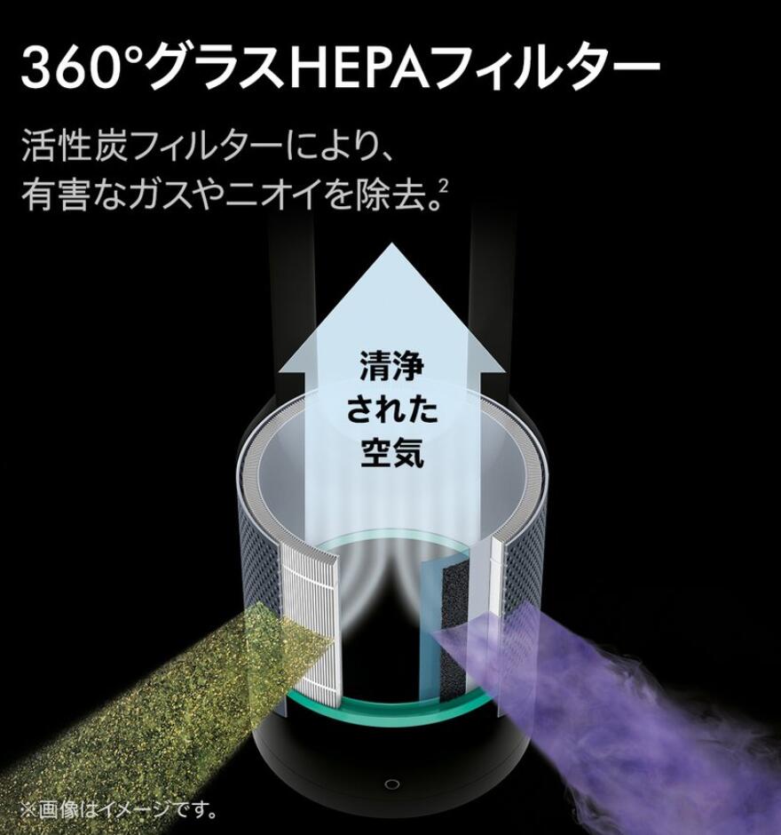 【ウイルス対策】ダイソン Dyson Pure Hot+CoolLink HP03IS 空気清浄機能付ファンヒーター アイアン/シルバー
