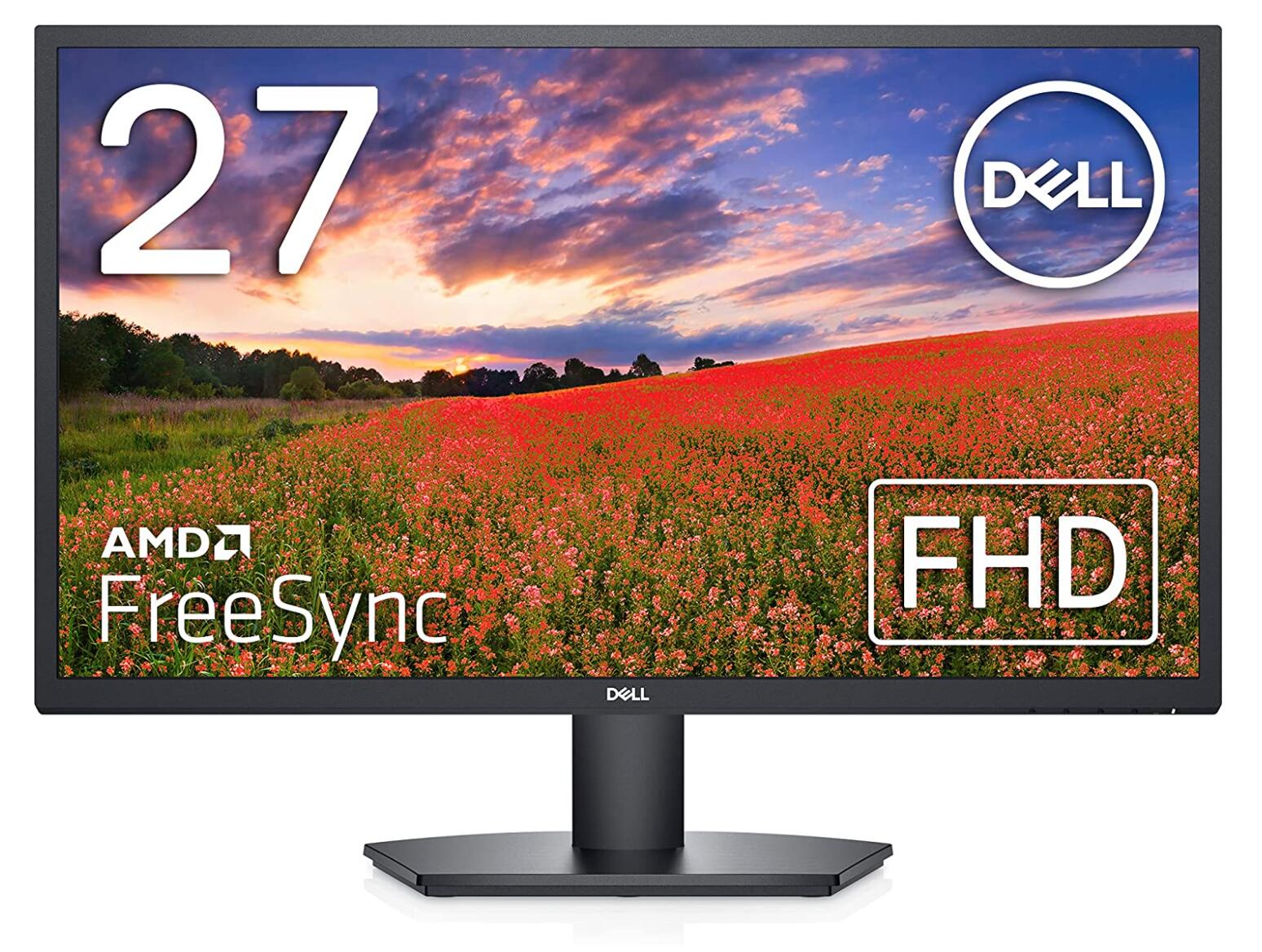 外箱難あり Dell SE2722H 27インチ モニター (3年間交換保証/広視野角/FreeSync/フルHD/IPS非光沢/ブルーライト軽減/フリッカーフリー/HDMI,D-Sub15ピン)