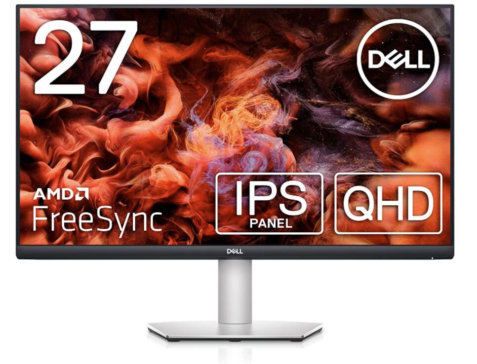 Dell S2721DS 27 ˥ (3ǯ̵ݾ/QHD/IPS/DP,HDMIx2/Ĳž,⤵Ĵ/AMD FreeSync/ԡ)