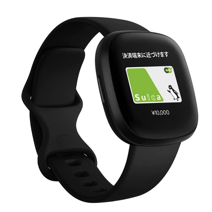 Fitbit Versa3 Alexa搭載/GPS搭載 スマートウォッチ Black ブラック L/S サイズ 日本正規品