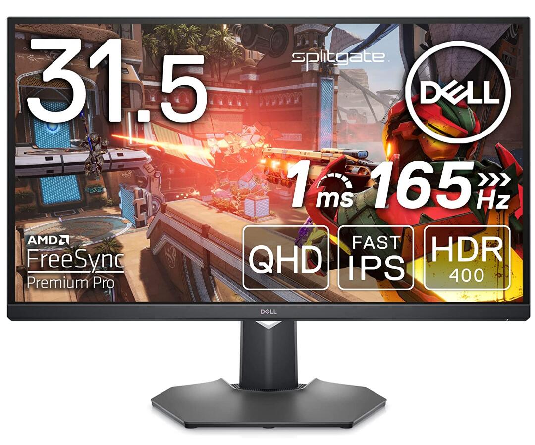 数量限定価格♪ Dell G3223D 31.5インチ USB-Cゲーミング モニター(3年間無輝点交換保証/FPS向き/1ms/165Hz/QHD/Fast IPS/USB-C HDMI DP/高さ調整/DCI-P3 95 /VESA DisplayHDR 400/NVIDIA G-SYNC Compatible/AMD FreeSync Premium Pro)