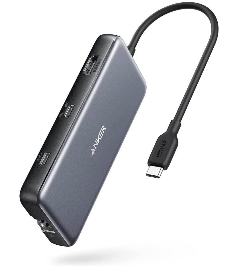 Anker PowerExpand 8-in-1 USB-C PD 10Gbps f[^ nu 100W USB Power Delivery Ή USB-C|[g 4K (60Hz) o͑Ή HDMI|[g 10Gbps f[^] USB-C|[g USB-A|[g 1Gbps C[Tlbg microSD&SDJ[h Xbg MacBook Pro iPad ProΉ