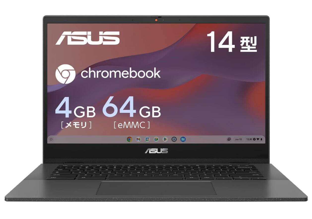 楽天ONE DAY ONE STYLEASUS Chromebook クロームブック CM14 （CM1402C） 14インチ 日本語キーボード 重量1.45kg Type-C給電対応 カードリーダー搭載 グラヴィティグレー CM1402CM2A-EK0039